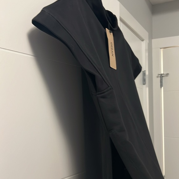 NWT Alembika cowl neck blk long dress - Picture 6 of 8